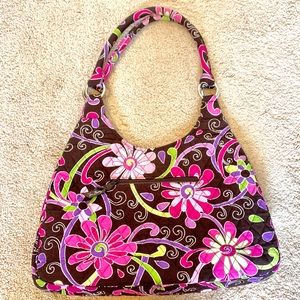 Vera Bradley Purple Punch Floral Shoulder Purse
